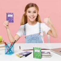 Mini cahier de Composition composition livres journal en lin couverture rigide Journal personnalisé Composition cahier papier taille A5 avec stylo