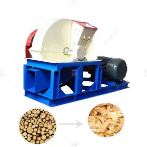 Poultry pet bed use wood shaving machine diesel wood twig shaving mill