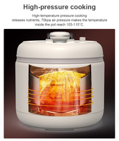 Olla a Presión Eléctrica HY, Olla Arrocera Eléctrica Digital de Alta Calidad para el Hogar de 5L