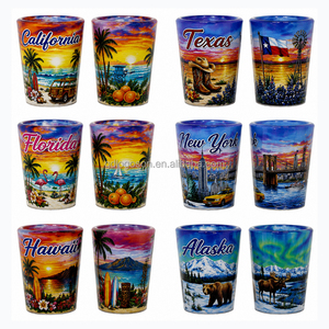 NUOVO Set <span class=keywords><strong>di</strong></span> Bicchierini Souvenir Personalizzati al 100% delle 50 Stati USA, Collezione da 1,5 oz con Decalcomanie Panoramiche, Vendita all'Ingrosso Solo in Lotti - Product Image 2