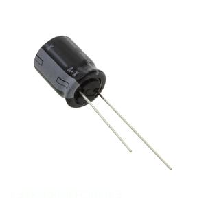 Distribuidor Autorizado, Condensador Radial de Aluminio de 1200 uF, 6.3A, 1200MEFC10X12.5, 20%, 6.3V - Product Image 1
