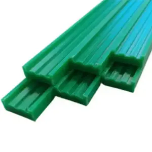 Plastic cheap price wear strips customized size hardness high density uhmwpe strips green pe1000 strips