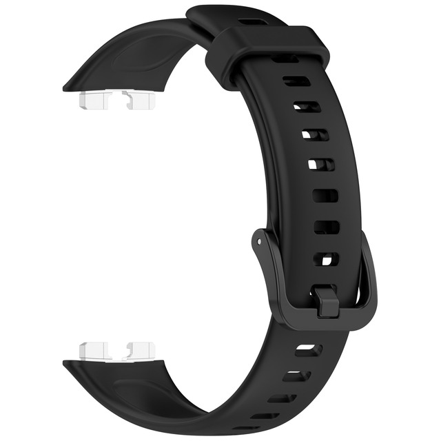Bulk Orders Light Metal Connector Colorful Buckle Silicone Strap for huawei Band 8 / 9 NFC Watch Accessories and Parts