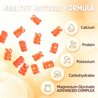 Gummies de glycinate de magnésium à absorption élevée, complément de magnésium pour femmes et hommes, soutien musculaire et relaxation