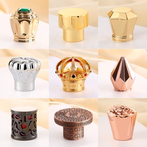Capuchon de flacon de parfum de luxe 15 mm, couvercle en métal <span class=keywords><strong>argent</strong></span>é ou doré en forme d'animal - Product Image 6