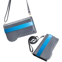 Nouveauté : Étui portefeuille multifonction en cuir véritable de luxe Aarons, design professionnel, avec fentes pour téléphone, rouge à lèvres et cartes, pour 12/11