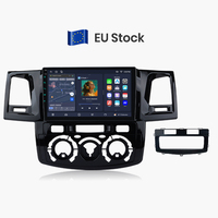 Pemutar Video Autoradio Junsun 9" untuk Toyota Fortuner Hilux 2007-2015, Navigasi GPS Mobil, Pemutar Multimedia, Radio Mobil