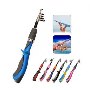 Canne à pêche télescopique personnalisée avec logo, mini, de poche, 1,2 m, 1,4 m, 1,6 m, pour jigging lent, pêche au black-bass, lancer, pêche à la mouche et pêche en eau vive pour enfants - Product Image 2