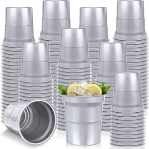 Vaso de Cerveza Reutilizable y Biodegradable de Aluminio, Desechable, para Exteriores, Campamentos, Fiestas, Festivales, Bebidas Frías, Café, Metal, Estadio - Product Image 1
