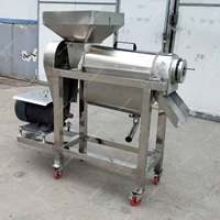 Commerciële multi-fruit enkelvoudige schroefpers sapcentrifuge met capaciteit van 500-1000 kg/uur, 304 roestvrij staal