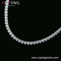 YSset-273 Bijoux Xuping Ensemble deux pièces haute couture avec boucles d'oreilles et collier en diamant Bijoux de charme