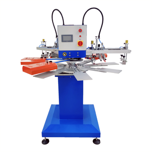 2 màu tự động Màn hình máy in tay áo ROTARY Màn hình máy in cho áo thun serigrafa de pulpo con registro micrometrico - Product Image 1