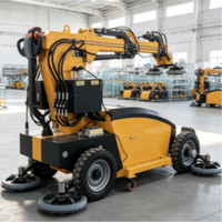 Robot intelligent autopropulsé pour la manipulation du verre avec ventouse à dégagement rapide pour la construction
