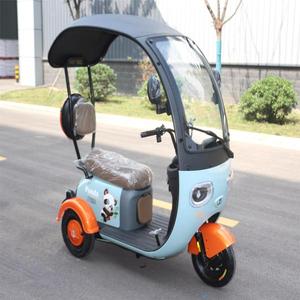 Tricycle 48V de haute qualité, scooter domestique à pneus larges et grand volume, avec carrosserie ouverte et toit - Product Image 6