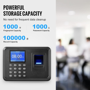 Đồng hồ thời gian vân tay đồng hồ thời gian cho nhân viên kinh doanh nhỏ sinh trắc học đồng hồ thời gian với ổ đĩa USB, tự động đấm vào/ra - Product Image 5