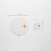 Sous-verres ronds jetables modernes en tissu 100 % coton, personnalisables, bord en pulpe, diamètre 8-11 cm, pour hôtels, restaurants, mariages