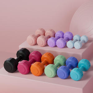 Set di manubri per esercizi Fitness in gomma esadecimali in gomma Set manubri - Product Image 4