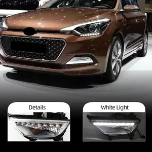 StarNav สำหรับ I20 ปี 2015 2016 2017 ชุด 2 ชิ้น พร้อมไฟ LED Daytime Running Light DRL กันน้ำ 12V ฝาครอบไฟตัดหมอก อุปกรณ์ตกแต่งรถยนต์ - Product Image 1