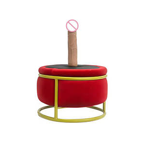 Venda Quente Cadeira Sexual Beixiu em Veludo Vermelho com PVC e Metal, Vibradores Fornecidos pela Fábrica, Móveis Sexuais para Orgasmo Feminino - Product Image 1