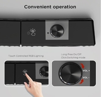 J vc système de cinéma maison haut-parleurs intelligents montage sur barre de son Haut-parleur de jeu 2.0 canaux avec connexion filaire et Bluetooth