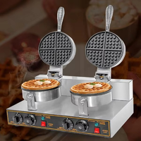 Gaufrier Électrique Commercial 220V Haute Productivité, Machine à Gaufres Belges Automatique pour Restaurant et Boulangerie