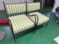 Sillas de Exterior de Acero Inoxidable 304, Impermeables, Resistentes al Sol, de Secado Rápido, con Cojín de Espuma, Resistentes a la Intemperie, Muebles de Jardín y Patio