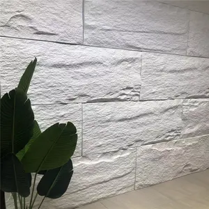 Panel de pared de piedra Artificial 3d, para decoración de hotel y centro comercial