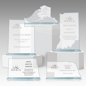 Placa de Premio de Vidrio Transparente Personalizada al por Mayor Noble con Mapa de Estados Unidos en Vidrio - Product Image 4