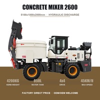 Camion malaxeur à béton télécommandé de 2,2 m3, machine à mélanger le béton pour utilisation agricole