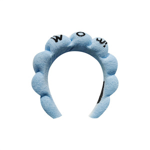 Diademas de Esponja Personalizadas con Logotipo Bordado de Fábrica, Diademas de Esponja de Alta Gama Ecológicas para Mujer - Product Image 5