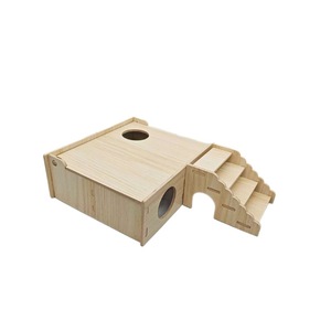 <span class=keywords><strong>Castillo</strong></span> para Hámster de Doble Capa, Mini Villa de Madera, Segura y Duradera para Hámsteres, Chinchillas y Ratas, Accesorios para Jaulas - Product Image 5