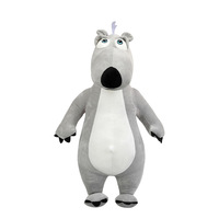 Adorable et amusant ours en peluche Backkom avec oreilles mobiles, rembourré en coton PP, jouet en peluche pour enfants, anniversaire, vente en gros et au détail, pour dormir
