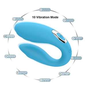 U Tipo di Controllo A Distanza Del Silicone Dildo G-Spot Stimolare Femminile Masturbarsi Giocattolo Del Sesso Vibratori per le Coppie - Product Image 3