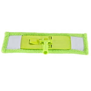 100% tela limpia la cabeza reemplazable de limpieza húmeda magia fácil fregona conjunto - Product Image 1
