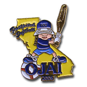 Metal Lapel <b>Pins</b>, Gold-Plated, Color Enamel, Die-Cut, Printed, Christmas Occasions, Hard & Soft Electroplating - Product Image 2