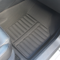 Tapis auto de marque SENGAR Tapis de sol de voiture 5D en cuir pour conduite à droite