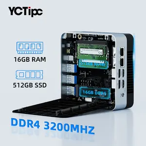 YCTipc Raptor Lake i5-1335U DDR5 M.2 2280 NVME יציאת LAN כפולה 2.5G 2HD-MI 2DP סוג c כיס מחשב מיני מחשב NUC
