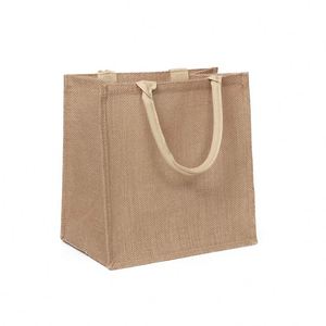 Wholesale Eco-friendly Jute <b>Make</b> <b>up</b> <b>Bag</b> Clear Design with Handles Fashionable and Durable Portable Open Closure - Product Image 3