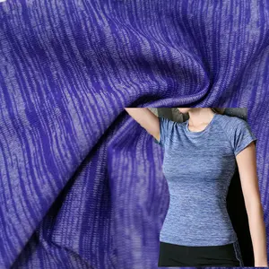 Colorfully Knitting Nylon Polyester Spandex Cation Single Jersey Fabric For Yoga Swim Tracksuit