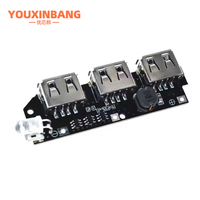 5V 2.1A 3 USB batterie externe chargeur Module Circuit imprimé intensifier Boost 18650 batterie Lithium-ion coque kit de bricolage batterie externe