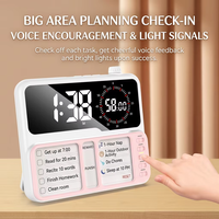 Layar LCD Digital Tiga-dalam-Satu: Jadwal, Pemeriksaan Jadwal Pelajar, Jam Alarm, Snooze, Lampu Latar, Timer Visual, Suhu