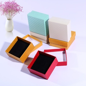 Simple Gift Jewelry Packaging <b>Paper</b> <b>Box</b> Earring Necklace <b>Storage</b> case Black <b>Paper</b> Jewelry <b>Box</b> Personalized Custom logo - Product Image 2