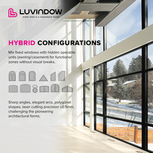 פלוריידה מדורג אנרגיה יעיל משולש מזוגג חלון ההוריקן אפקט הוכחה חלונות קבוע עבור מלונות סגסוגת אלומיניום כניסה למלונות סגסוגת אלומיניום כניסה - Product Image 2