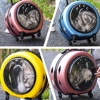 Valise de voyage à roulettes pour animaux de compagnie, sac de transport transparent pour chiens, sacs à roulettes pour animaux de compagnie, produits de voyage pour chats et chiens