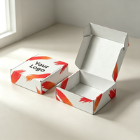 Cajas de Envío de Papel Kraft con Impresión de Flores, Cajas de Cartón Corrugado de Lujo para Envíos, Cajas para Envíos de Ropa