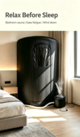 Sauna Vapeur Électrique Gonflable Portable Amélioré 4L, Design Moderne en TPU, Idéal pour Appartement, Maison, Utilisation Intérieure/Extérieure, Récupération Sportive
