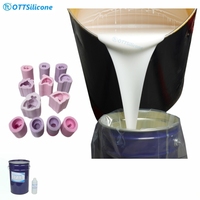 Caoutchouc de silicone liquide 100:3 pour la fabrication de moules à bougies/savons, caoutchouc de silicone RTV-2