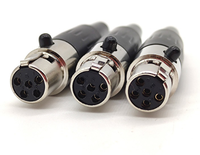 Connecteurs audio Mini XLR mâle 5 broches vers Mini XLR femelle 5 broches