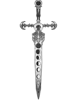 Pendentif en acier inoxydable en forme de poignard avec phases lunaires, mini-collier épée, breloque pour hommes et femmes, amulette gothique, cadeau