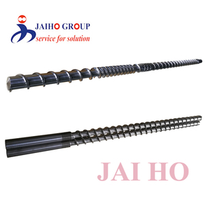 สกรูไบเมทัลลิกแบบแข็งพิเศษสำหรับเครื่องอัดรีดฟิล์มเป่าลม HDPE/LDPE/LLDPE อะไหล่เครื่องจักรพลาสติกและยาง - Product Image 2
